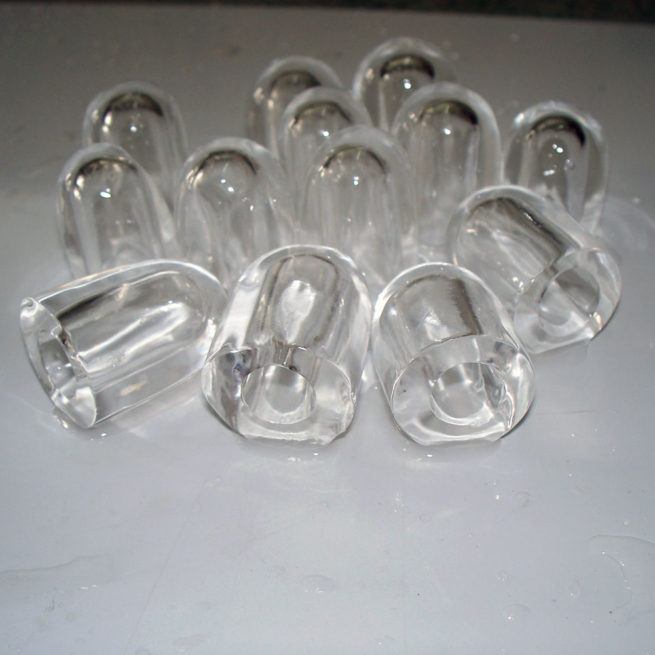 Crystal ice cubes